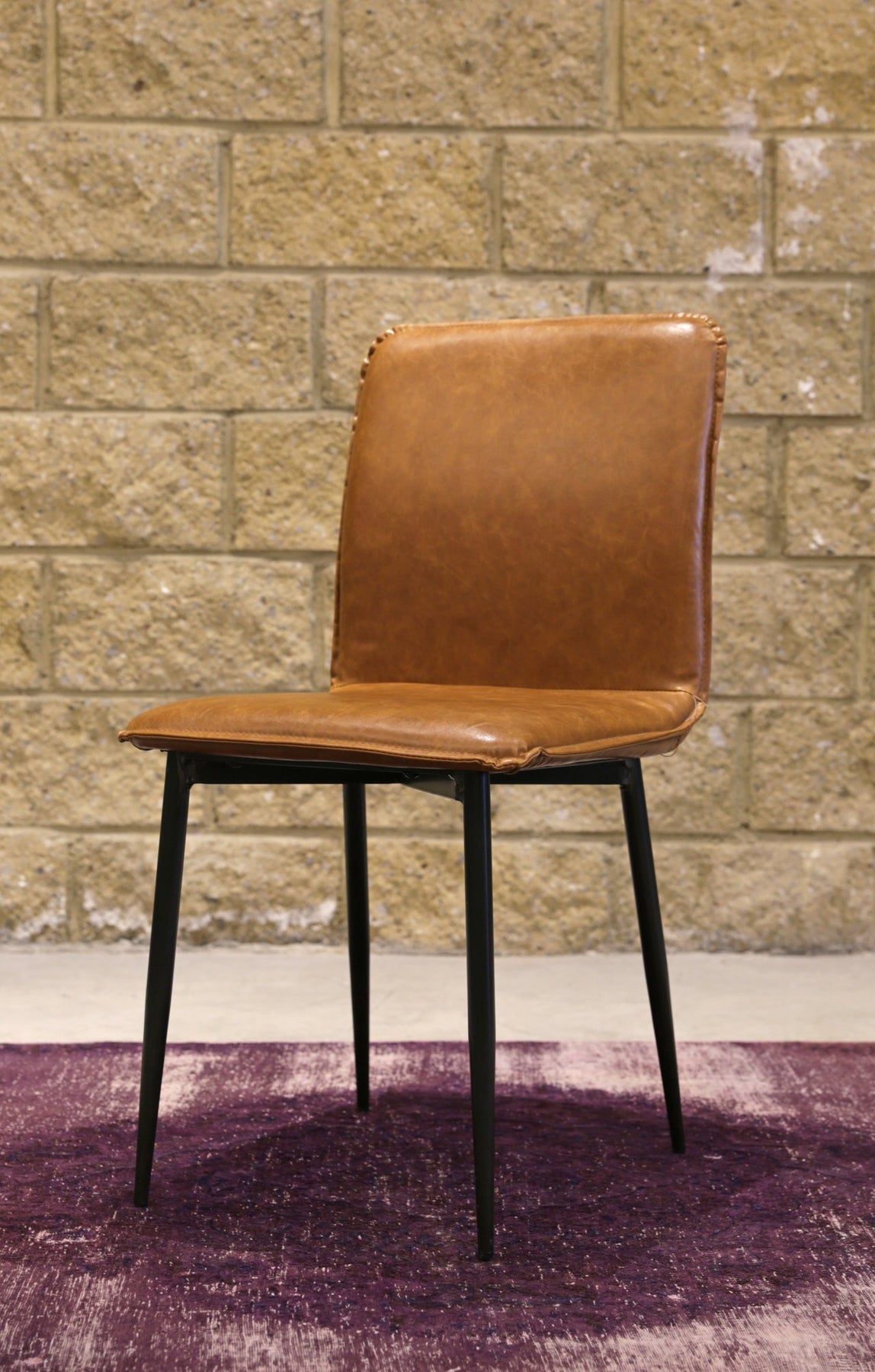Luca Side Chair - Tan Brown