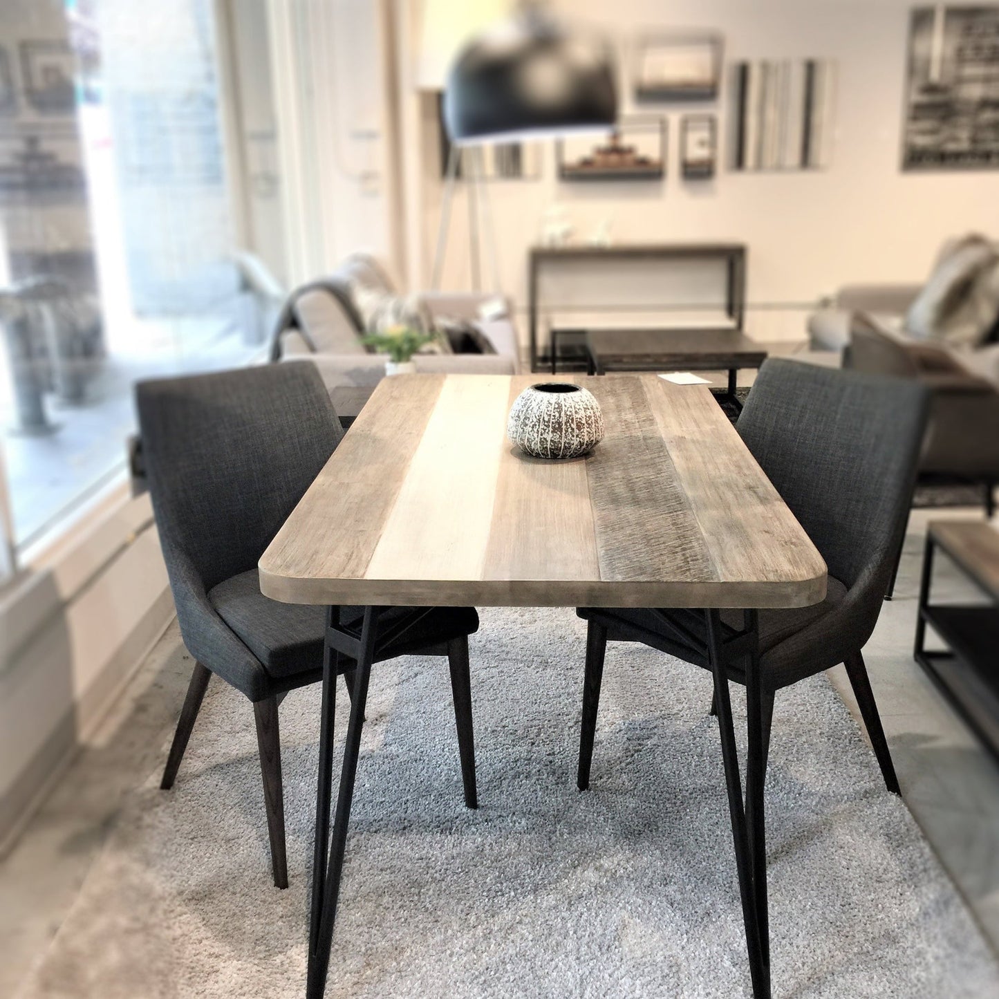 Fritz Dining Chairs - Dark Grey - Dark Legs