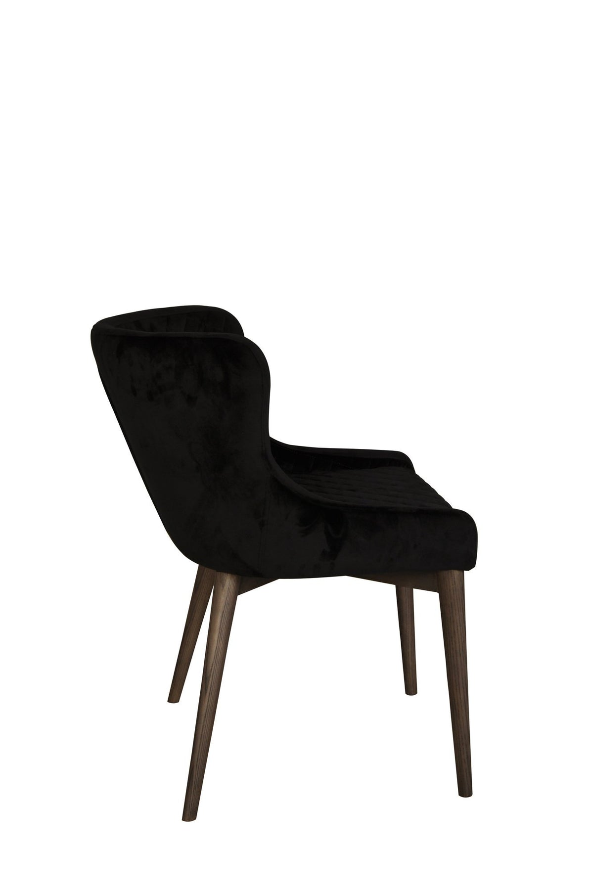 Mila Dining Chairs - Black Velvet