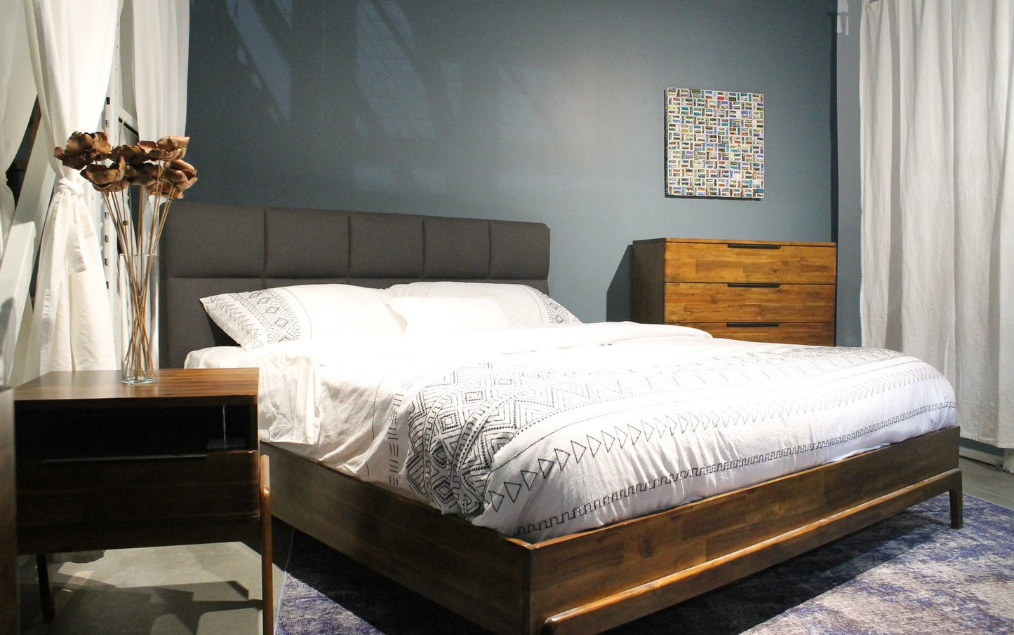 Remix Bed - Queen or King - Charcoal Grey