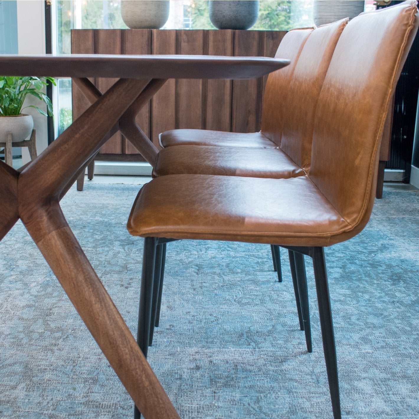 Luca Side Chair - Tan Brown
