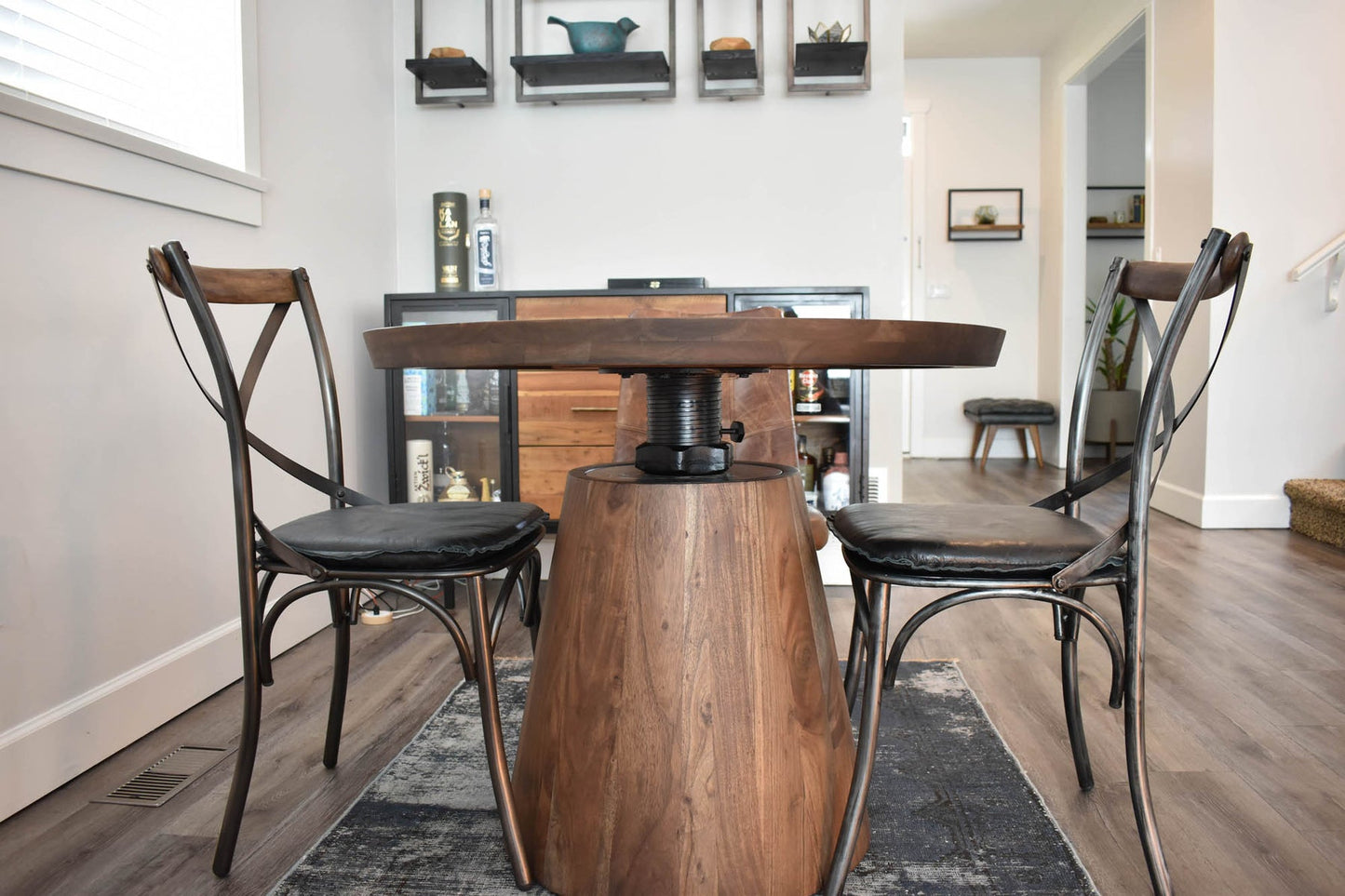 Bronx Bistro Crank Table > 36" Diameter / 30" to 42" High