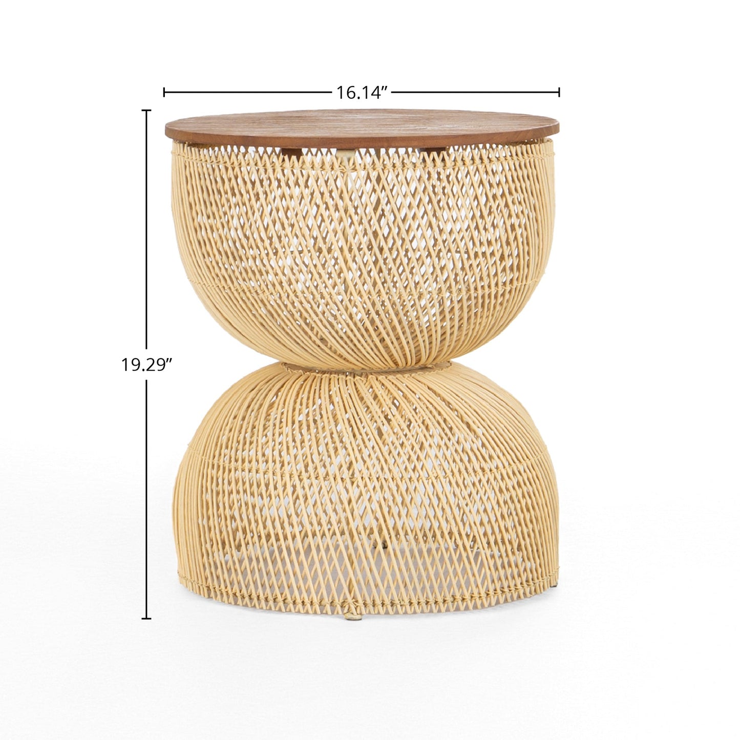 D-Bodhi Wave Side Table / Stool - Natural