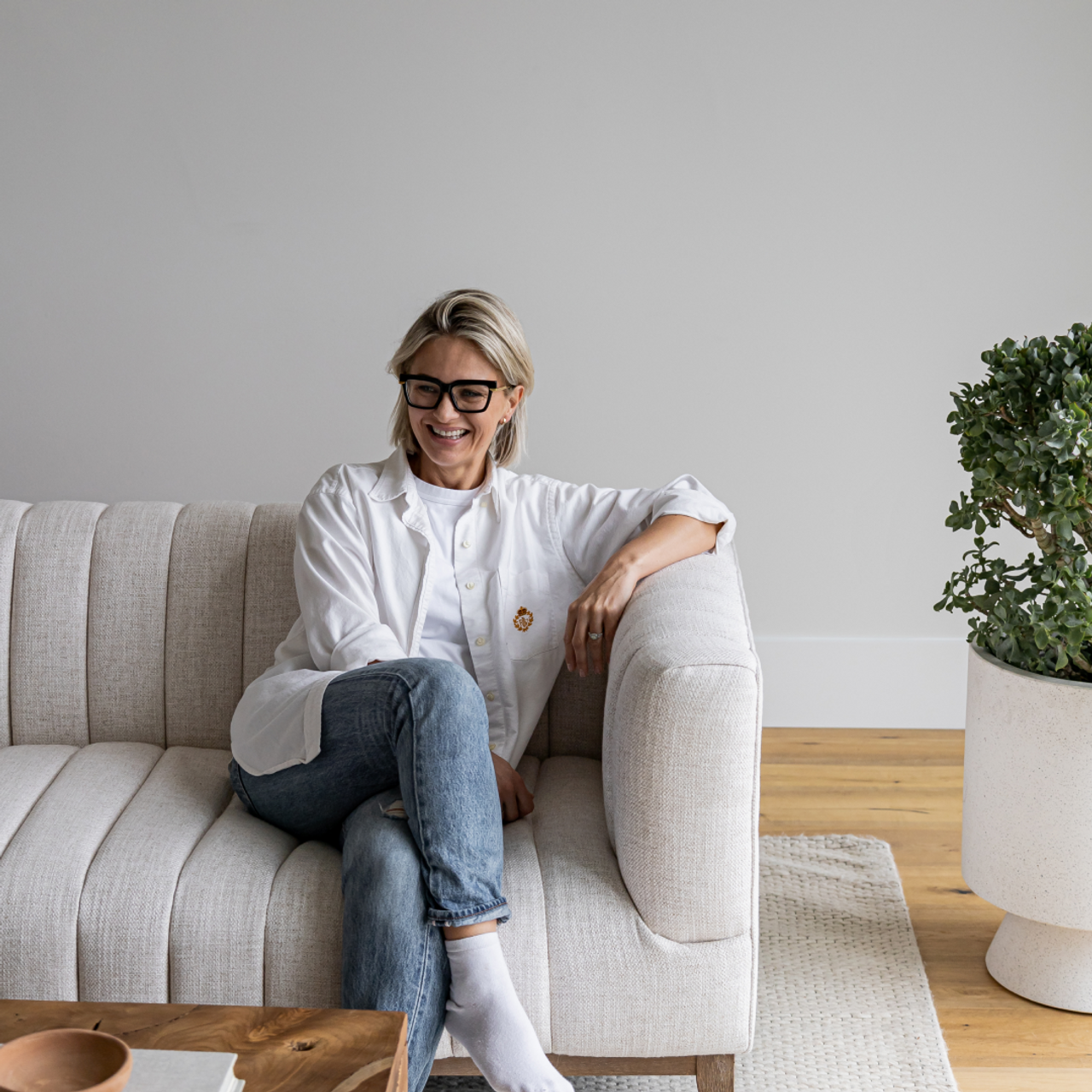 Elliot Sofa - Cream - Condo or Regular Size