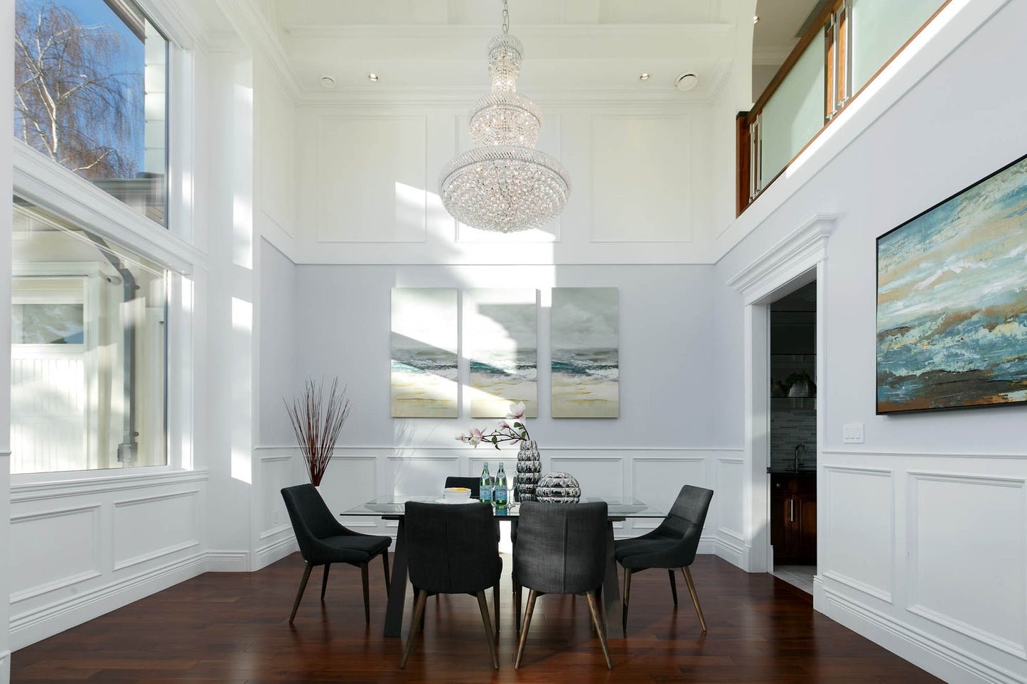 Fritz Dining Chairs - Beige - Dark Legs