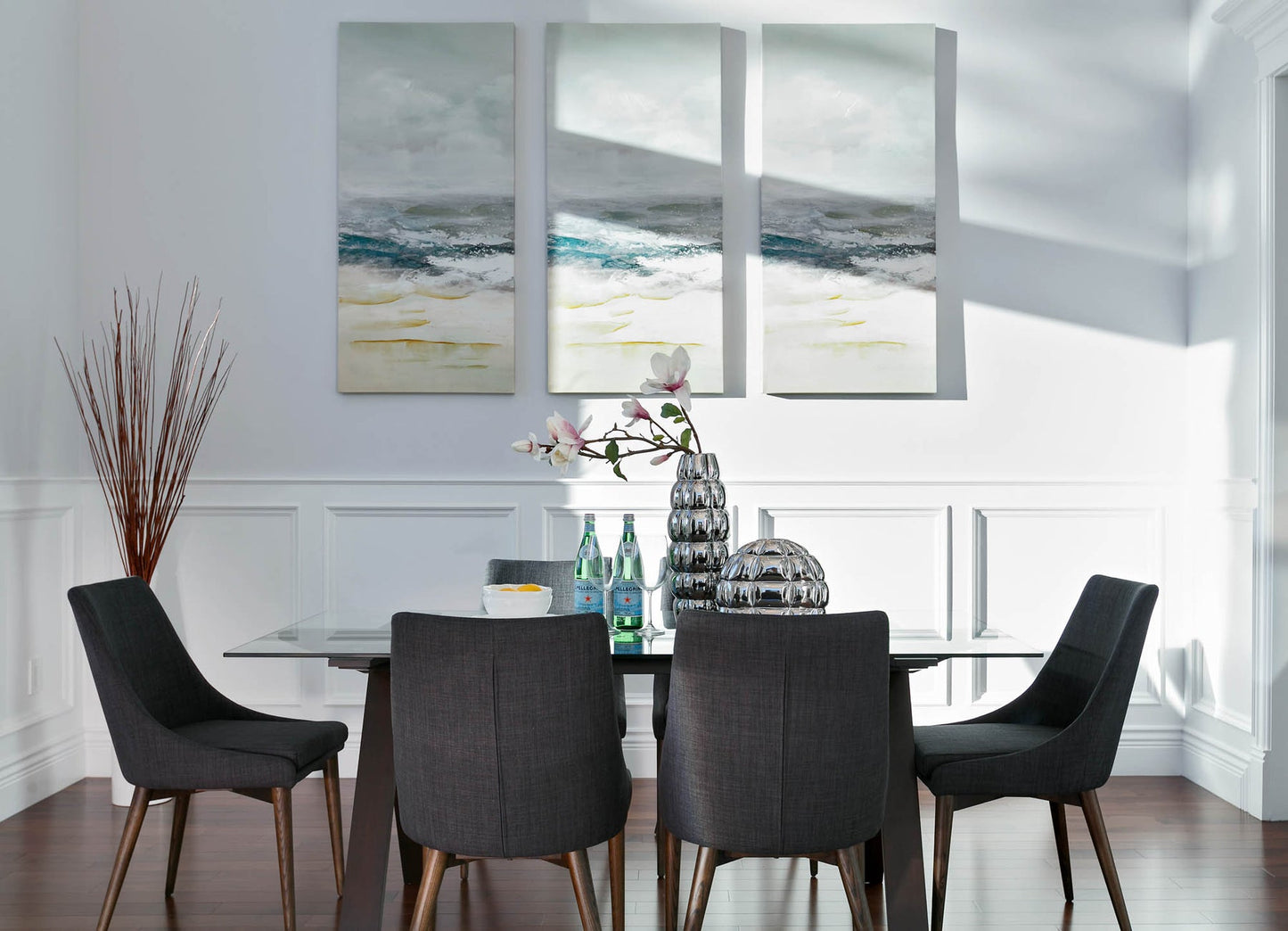 Fritz Dining Chairs - Dark Grey - Dark Legs