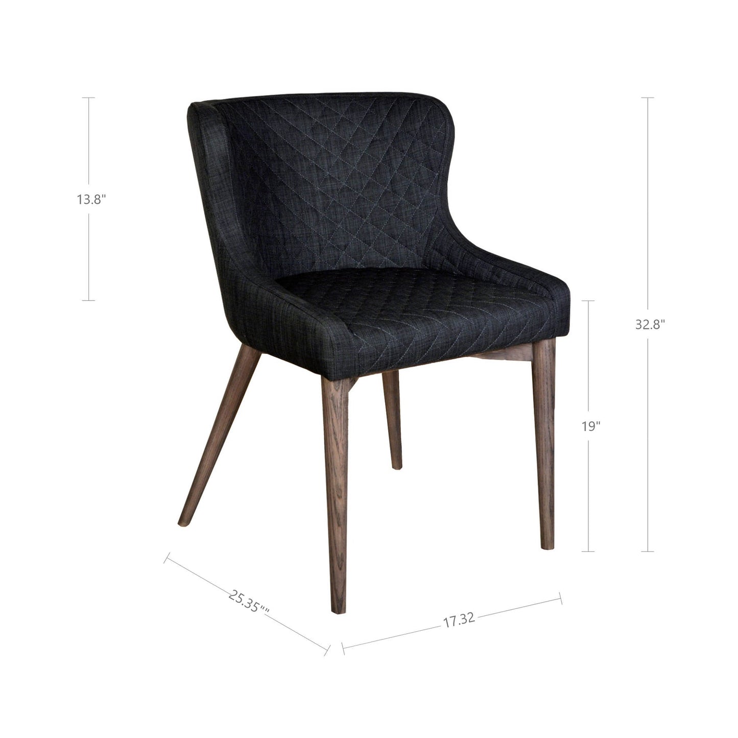 Mila Dining Chairs - Dark Grey