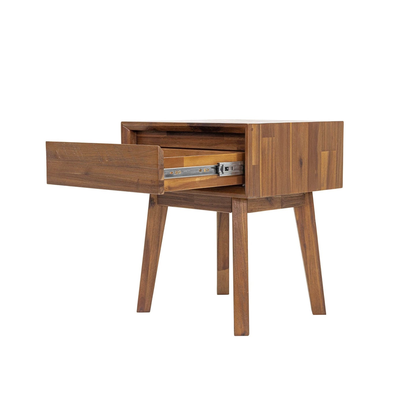 Gia 1 Drawer Night Table - Warm Pecan