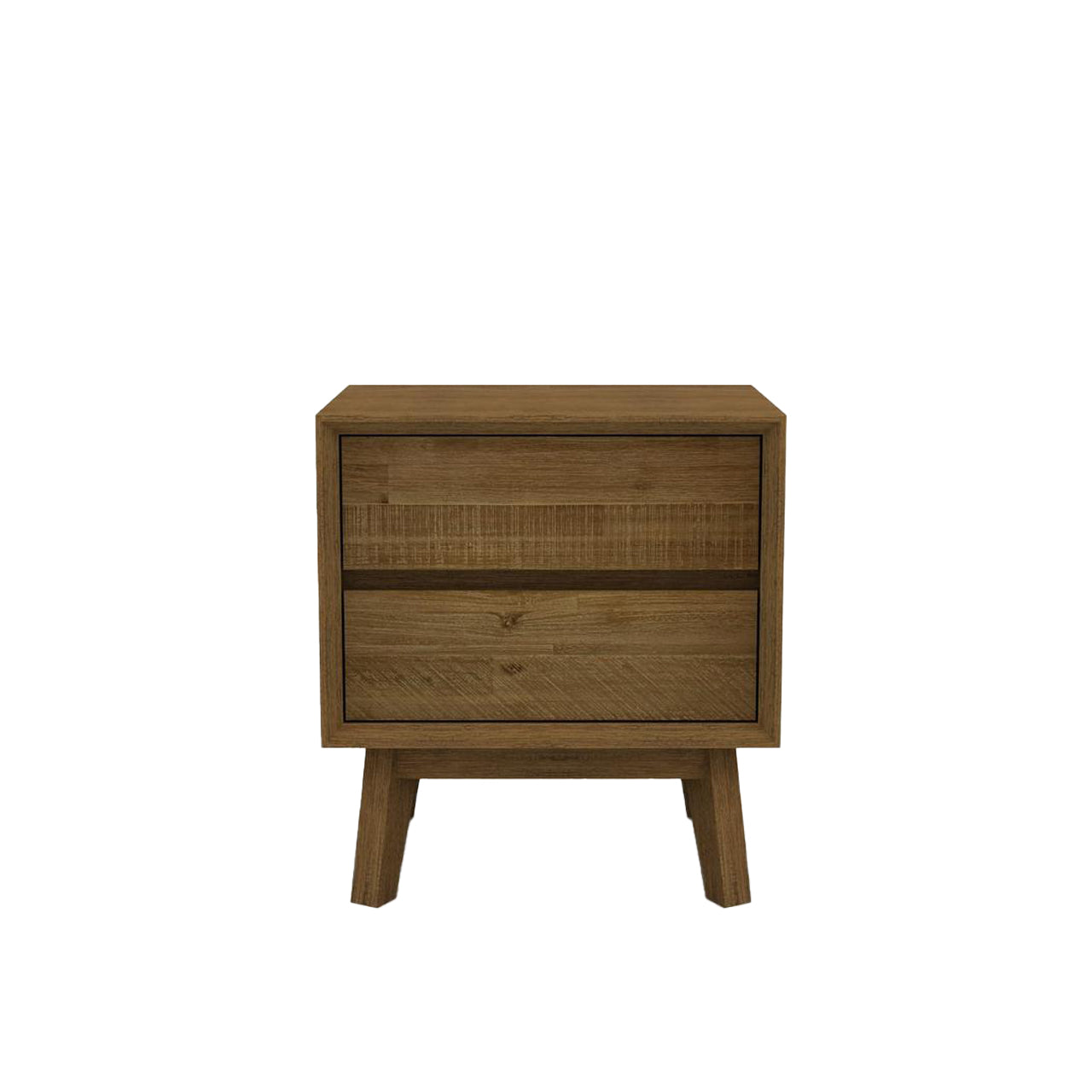 Gia 2 Drawer Side Table - Warm Pecan