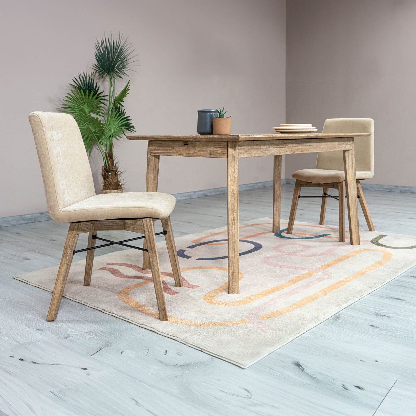 Gia Extendable Dining Table - 31" x 55" extends to 71"