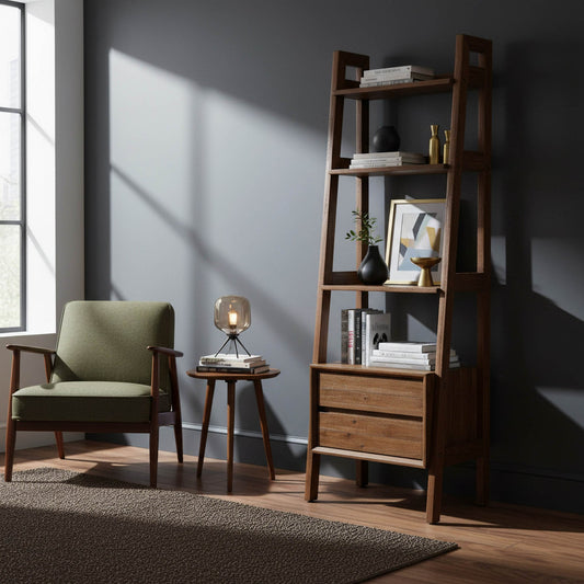 Gia Bookcase - 24" wide - Warm Pecan