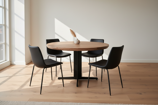 Horizon 48" Round Dining Table - Natural - Homestead Furniture - All Rights Reserved