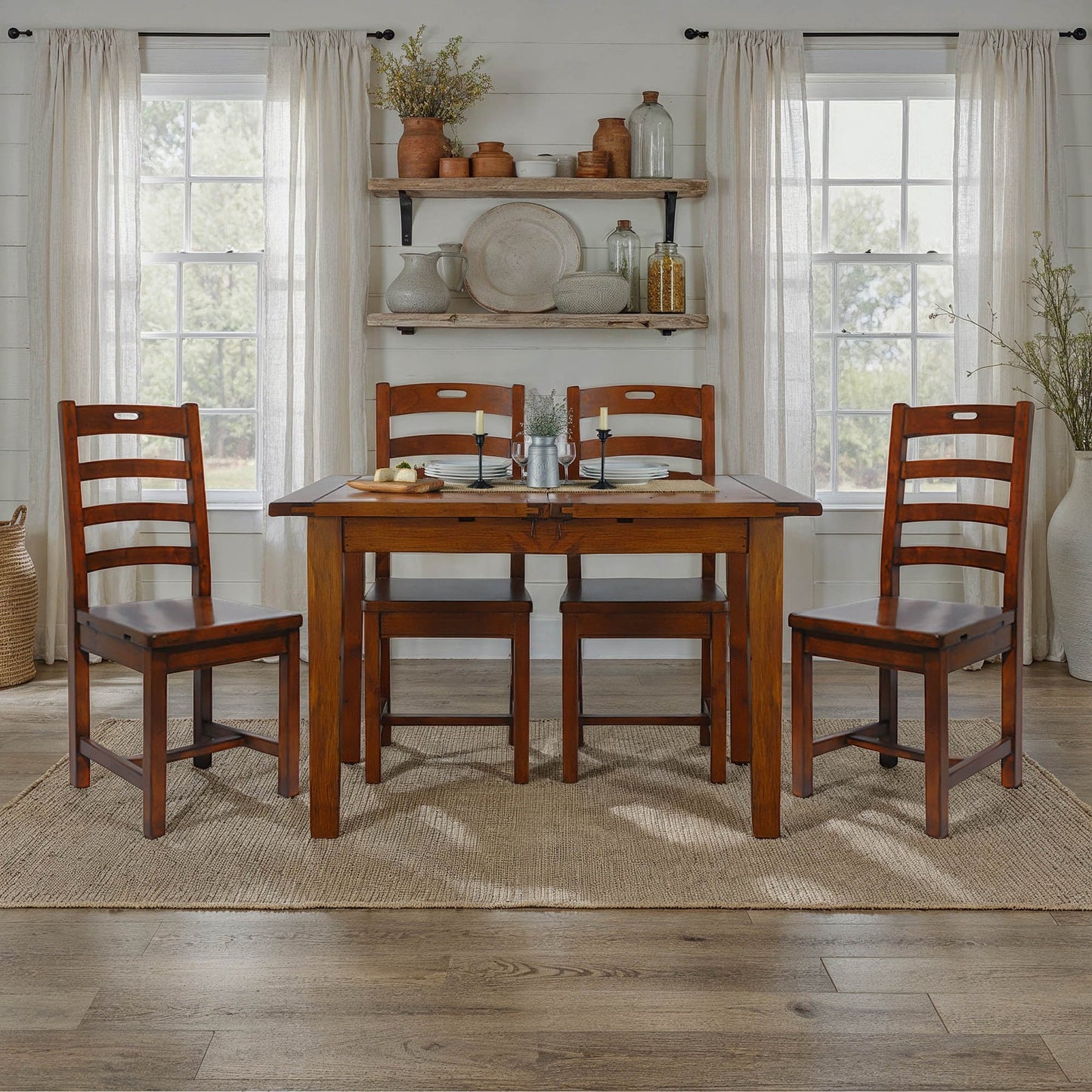 Irish Coast Extension Dining Table - African Dusk - 31"x47" (to 62")