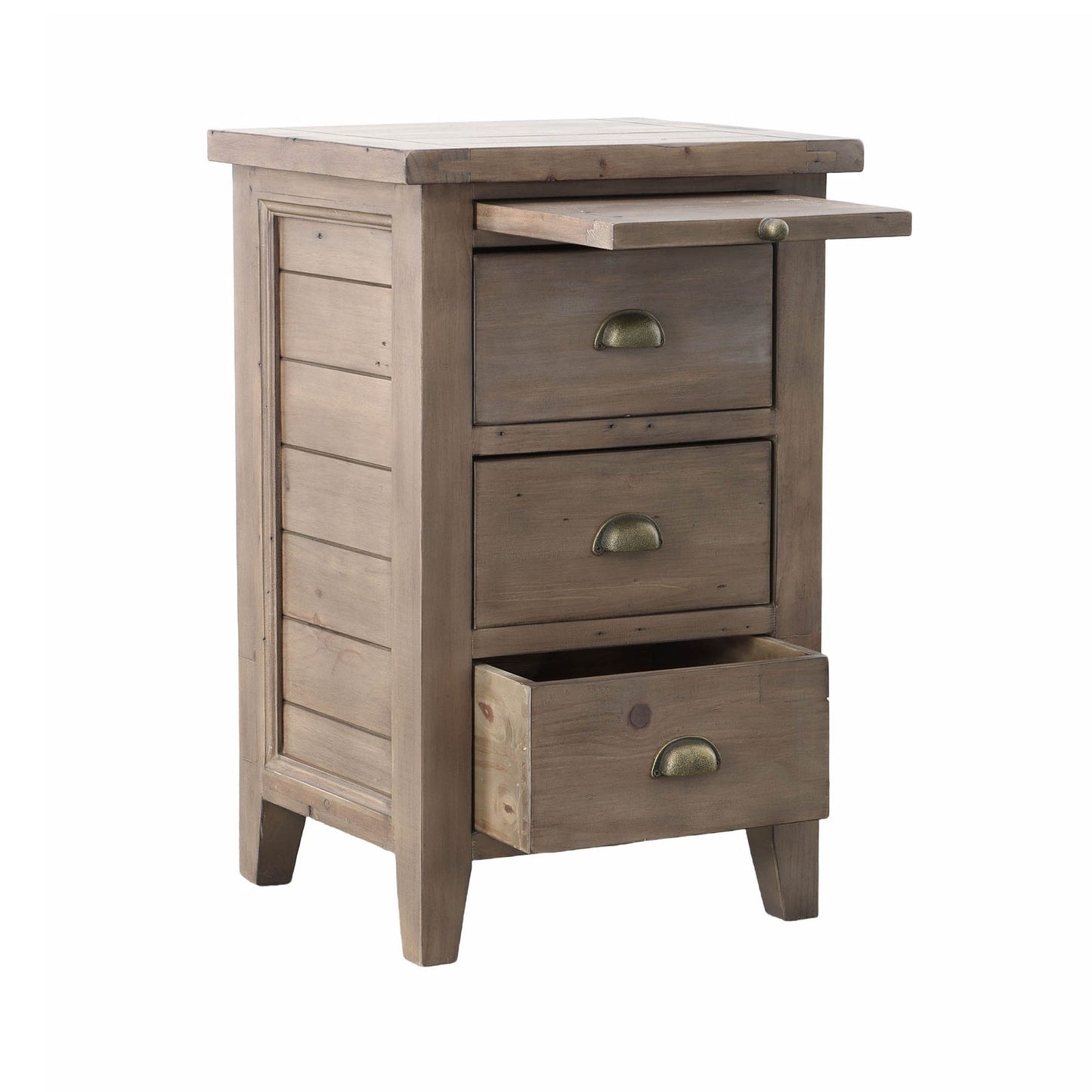 Irish Coast 3 Drawer Night Stand - Sundried
