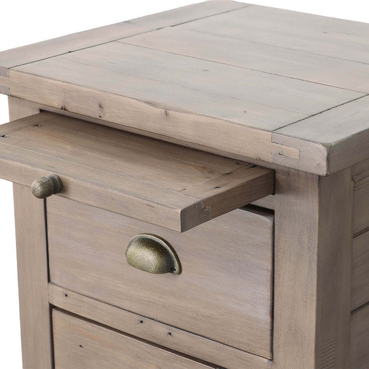 Irish Coast 3 Drawer Night Stand - Sundried