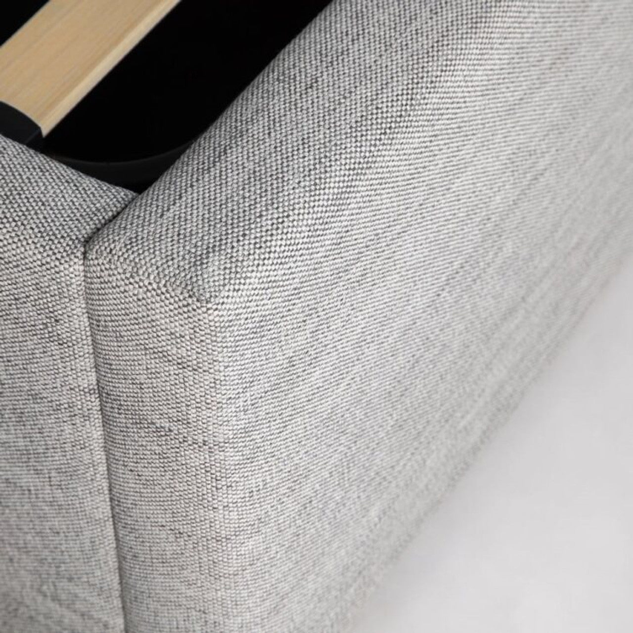 Justin Upholstered Bed - Stone - With or Without Storage