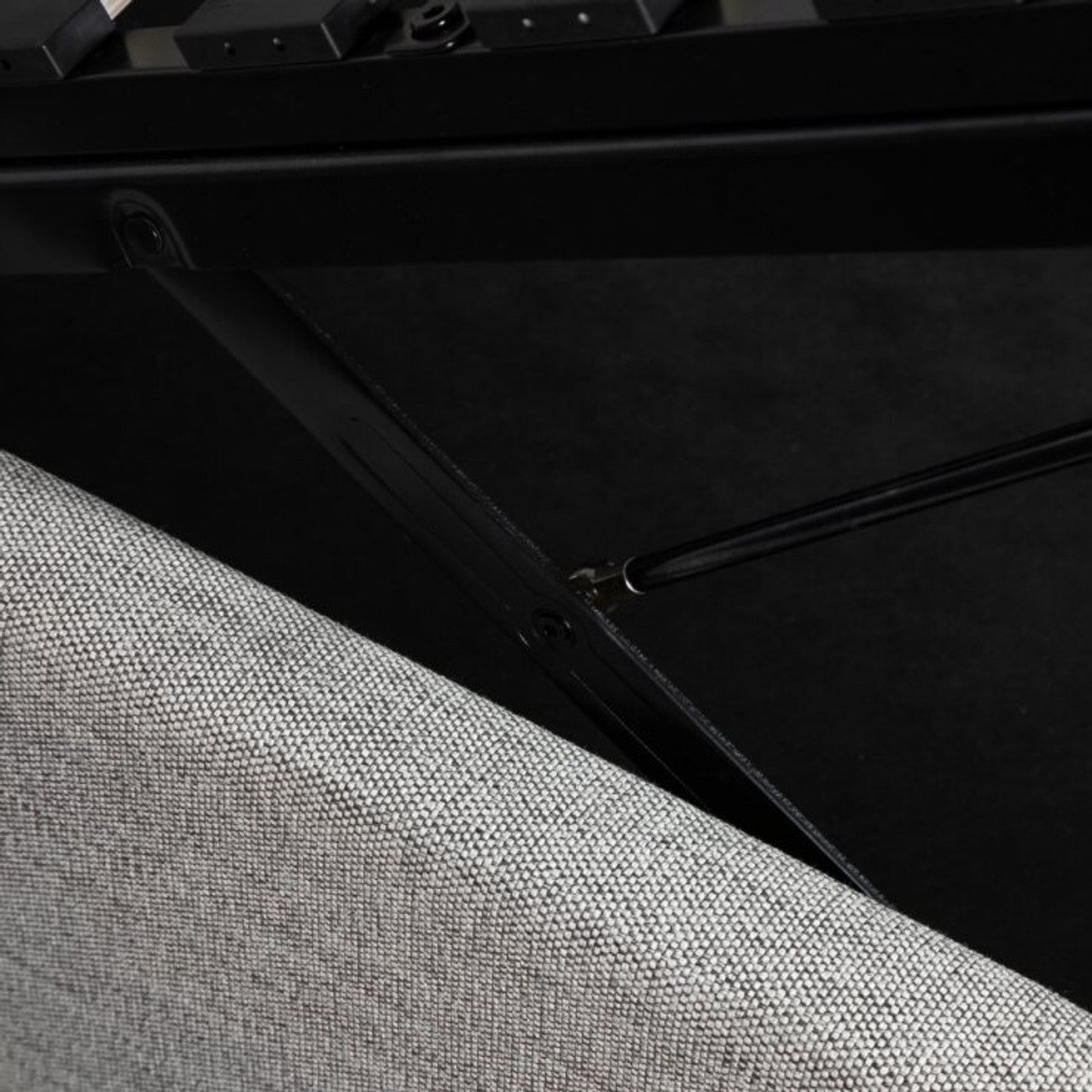 Justin Upholstered Bed - Stone - With or Without Storage
