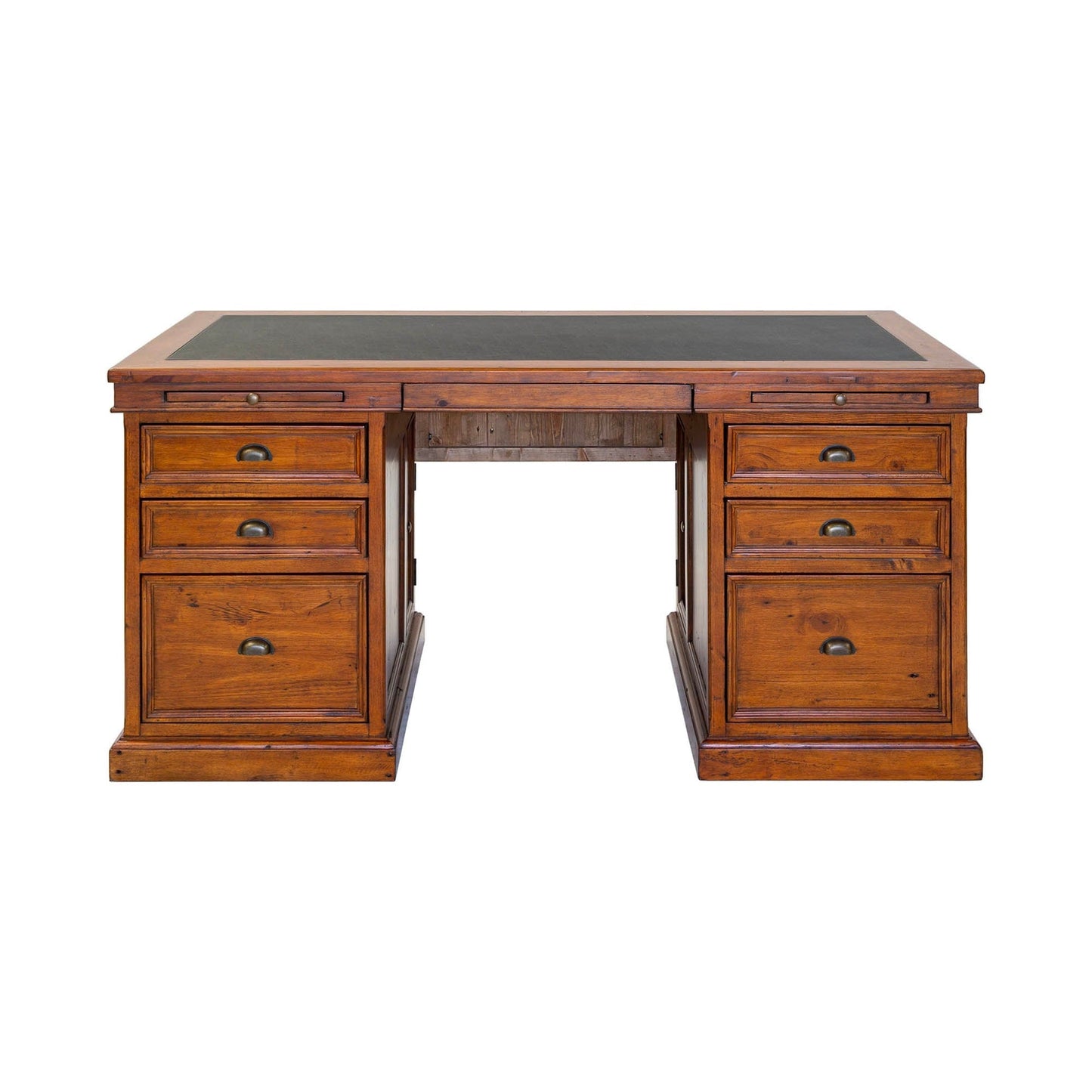 Irish Coast Lifestyles - 69" Double Pedestal Desk - African Dusk