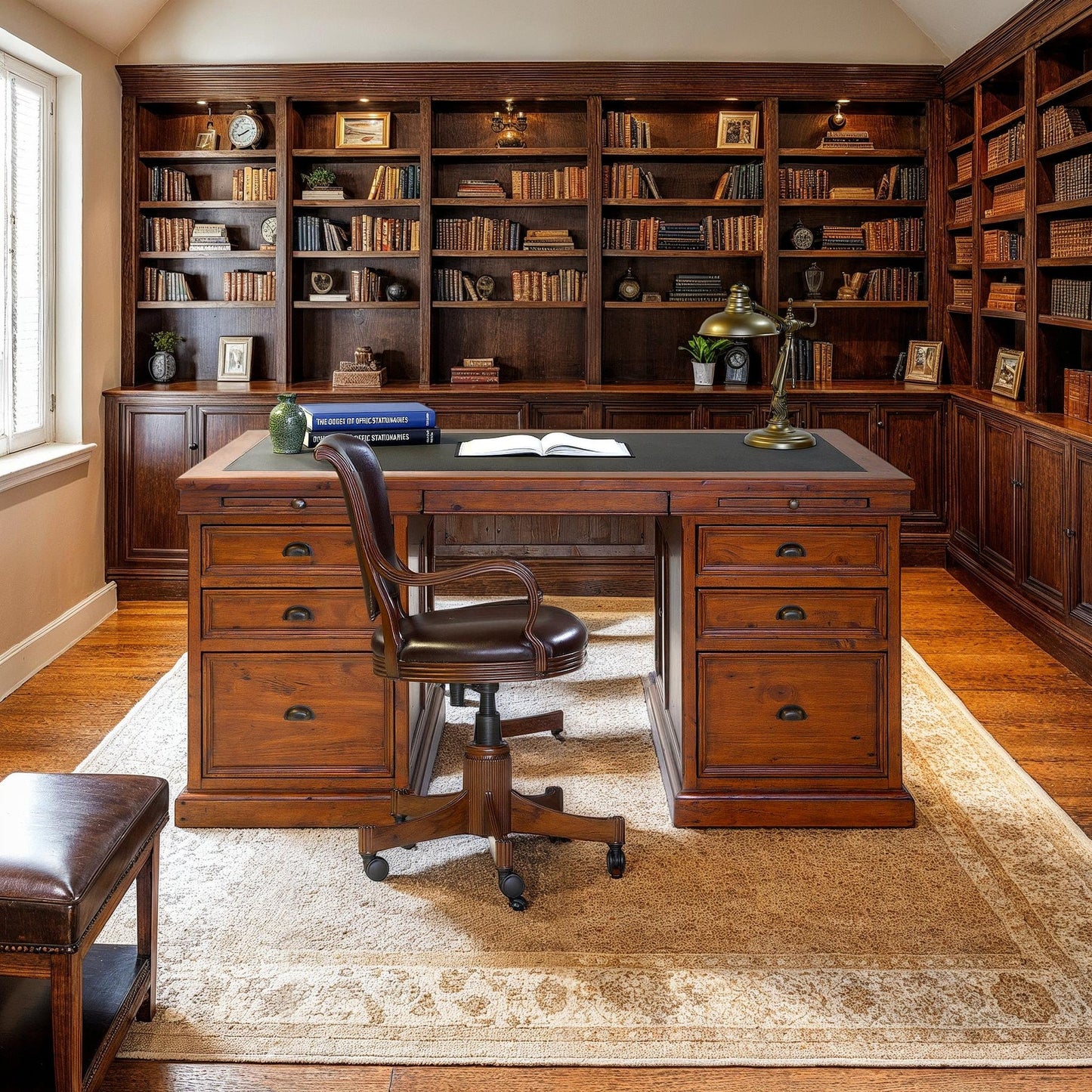 Irish Coast Lifestyles - 69" Double Pedestal Desk - African Dusk