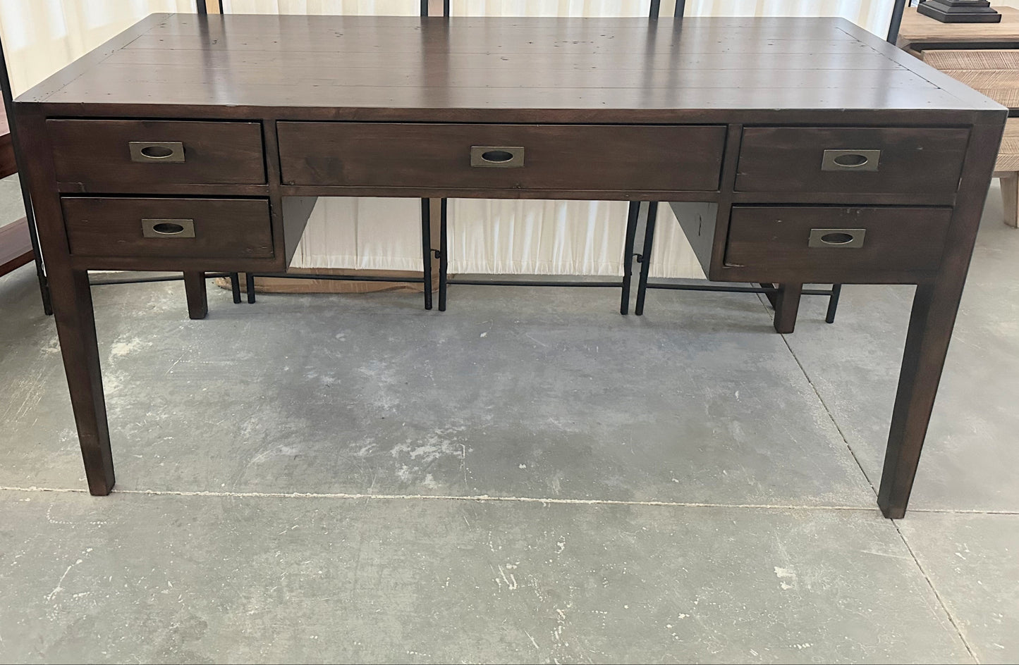 Post and Rail Desk - The English Walnut Collection - 100% Solid Wood