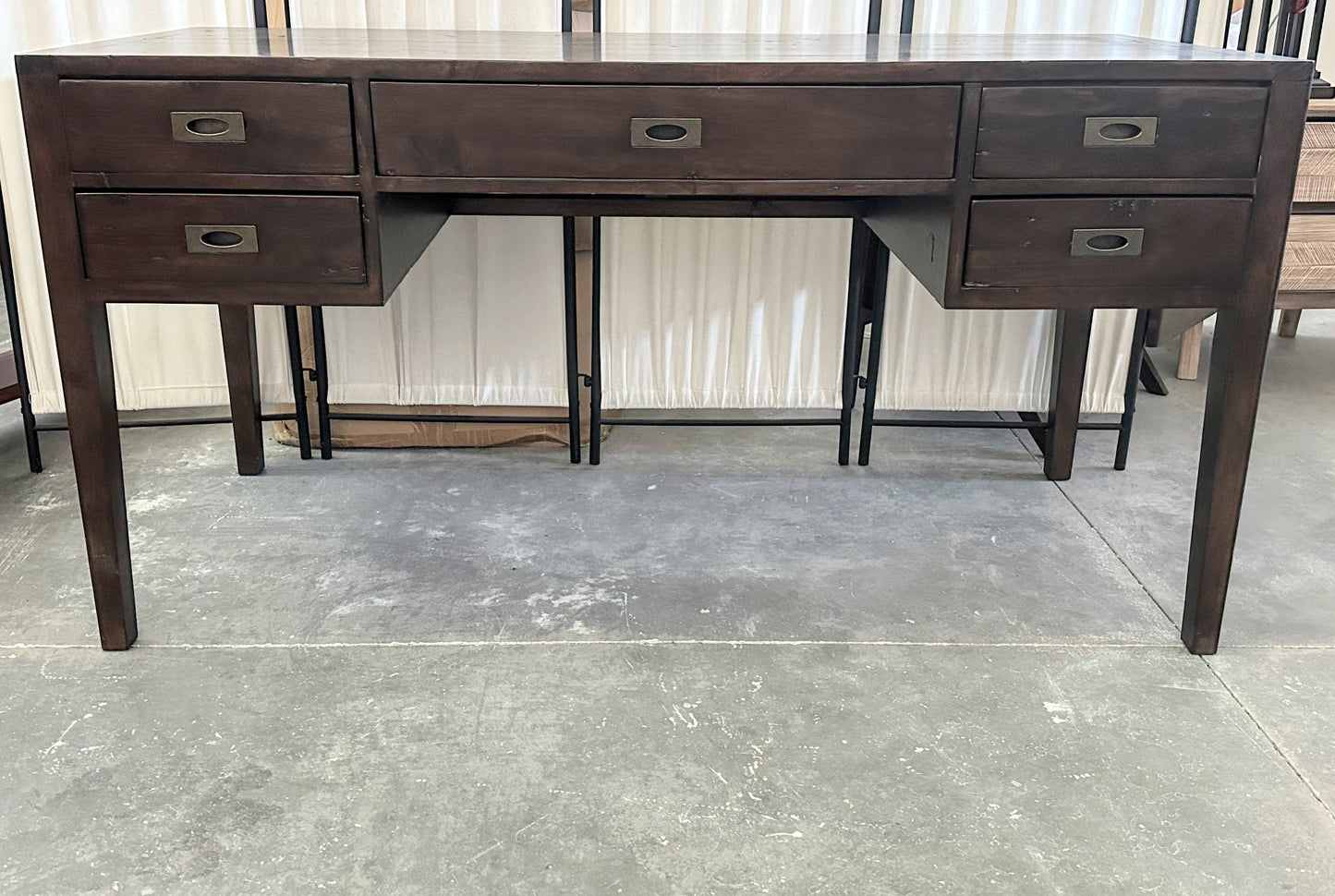 Post and Rail Desk - The English Walnut Collection - 100% Solid Wood