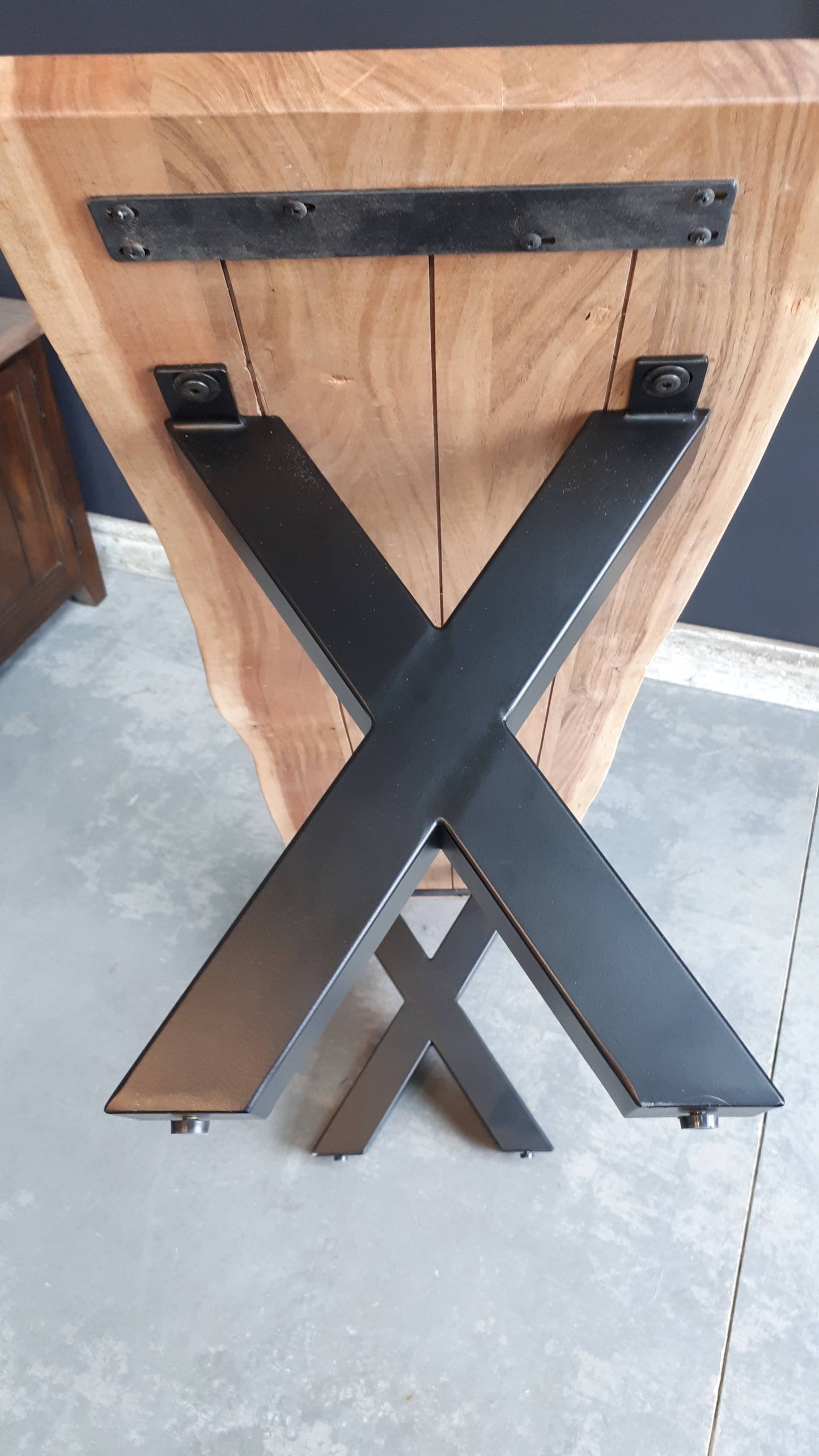 Calcutta Live Edge Benches - Natural - X Base - 35mm Thick Tops