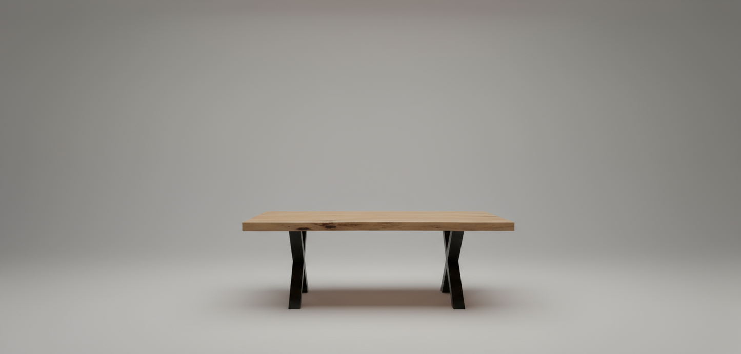 Calcutta Live Edge Coffee Tables - 2 Sizes - Natural - X-Bases