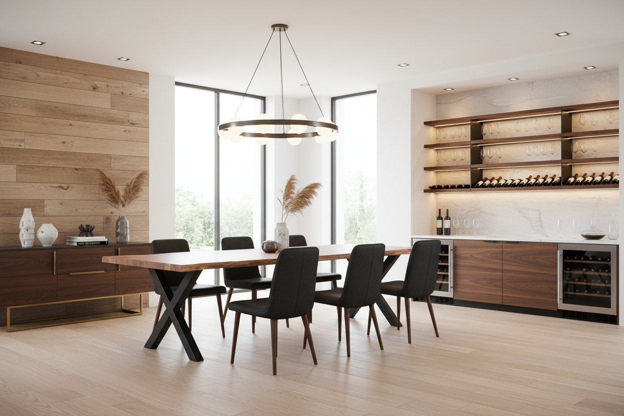 Calcutta Live Edge Dining Tables - Gunmetal Grey X Bases - 5 Sizes - 55mm Tops