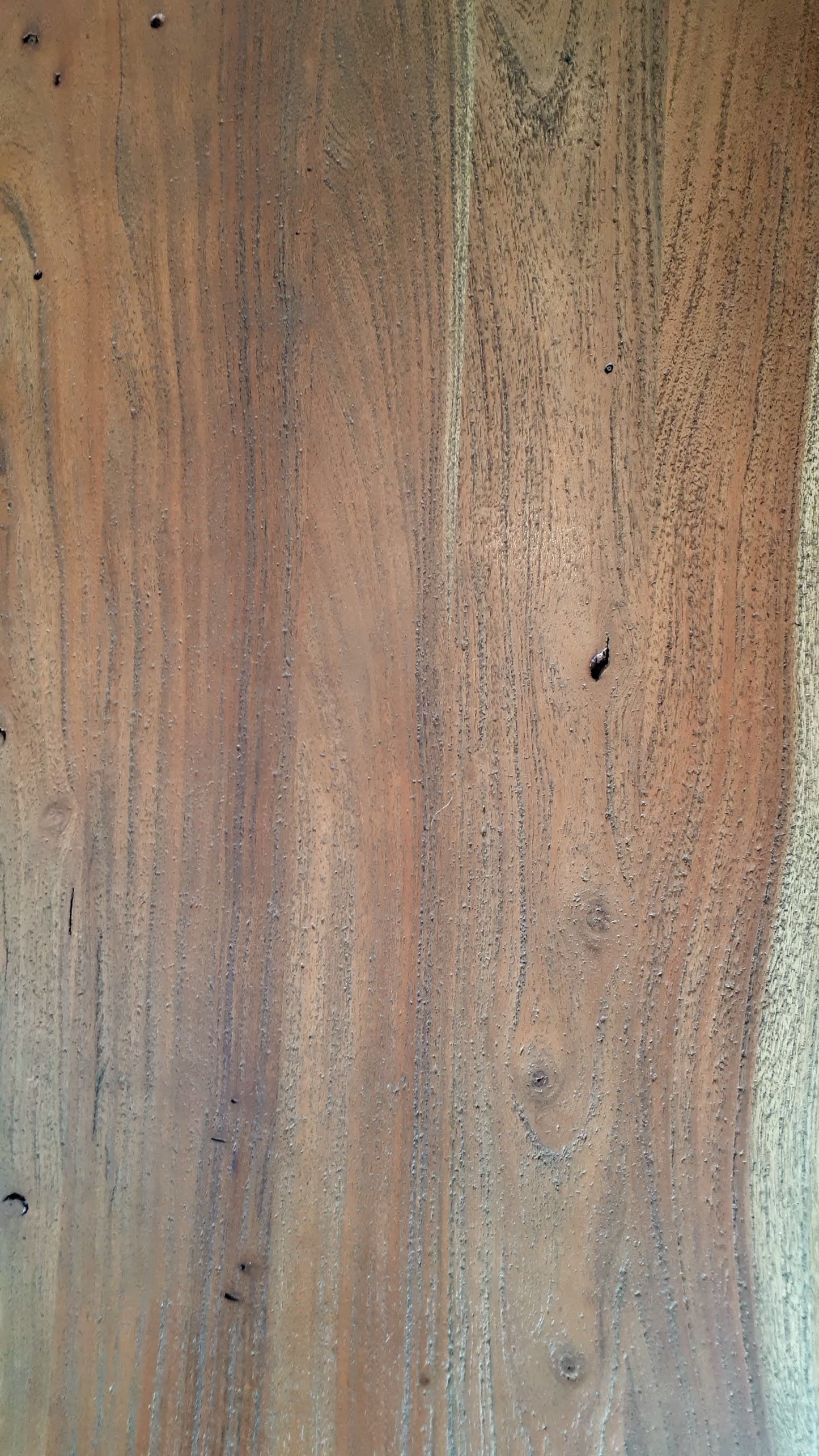 Calcutta Live Edge Dining Table - 40"x84" - Black X Bases - Sandblasted Walnut - 55mm Top