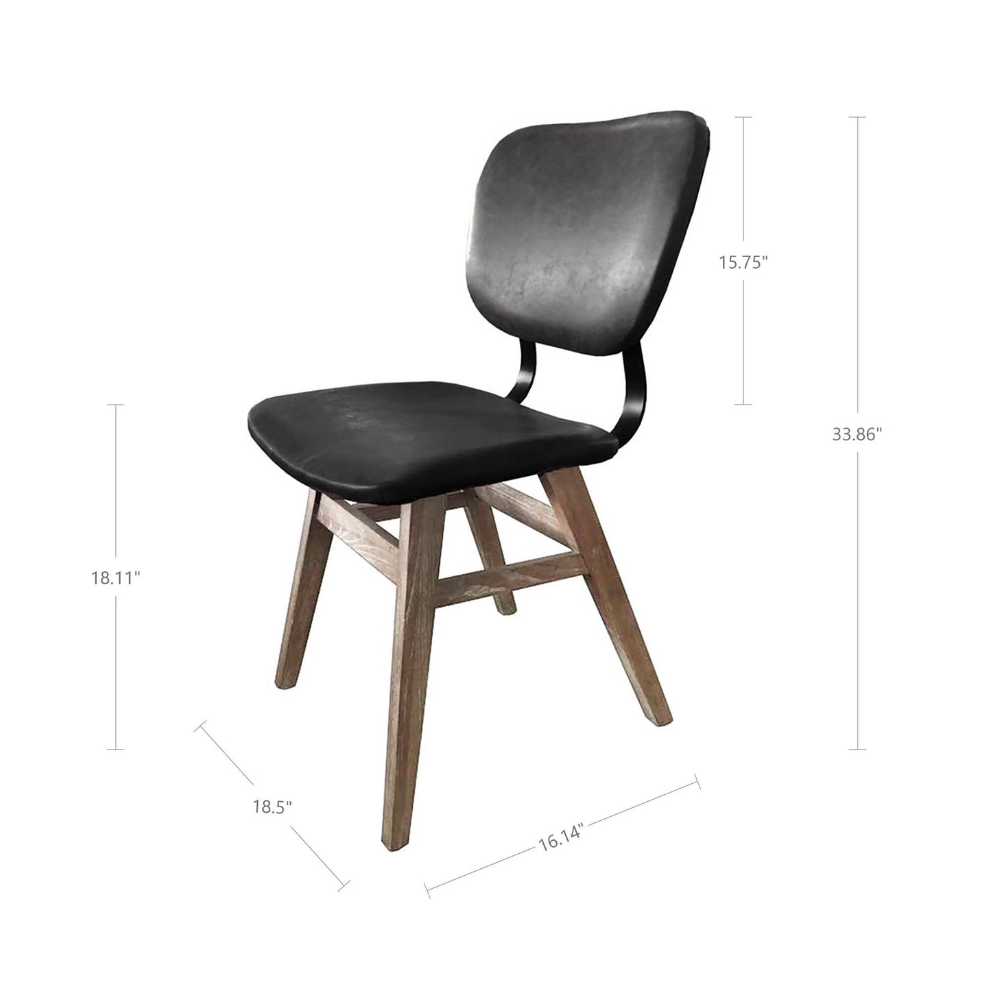 Fraser Dining Chairs - Fabric or Vegan Leather