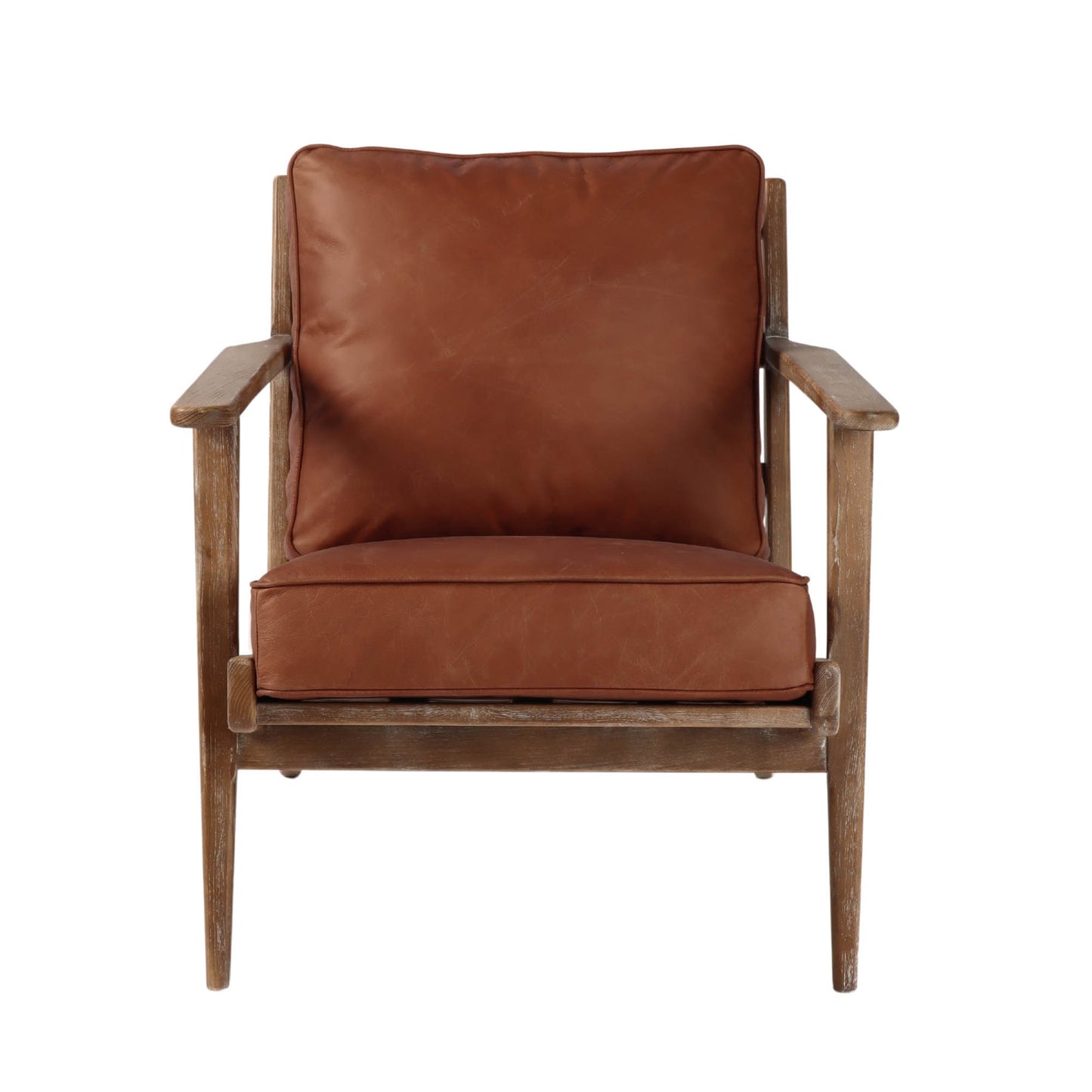 Junior Accent Chair - Saddle Brown