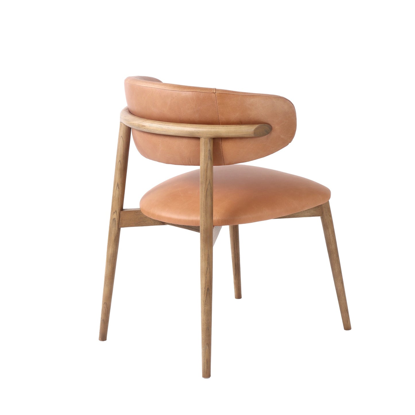 Milo Dining Chair - Top Grain Leather - Hazelnut