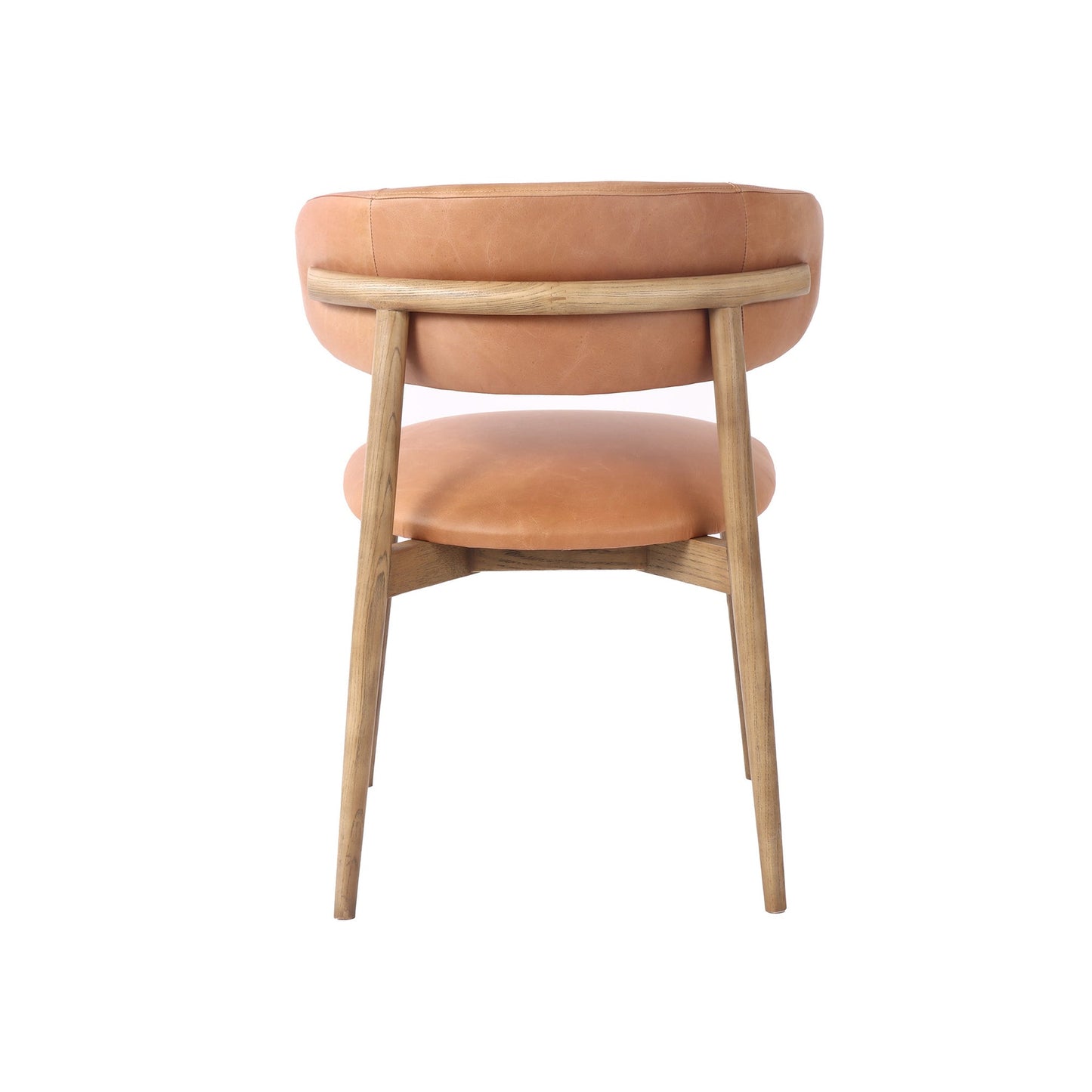 Milo Dining Chair - Top Grain Leather - Hazelnut