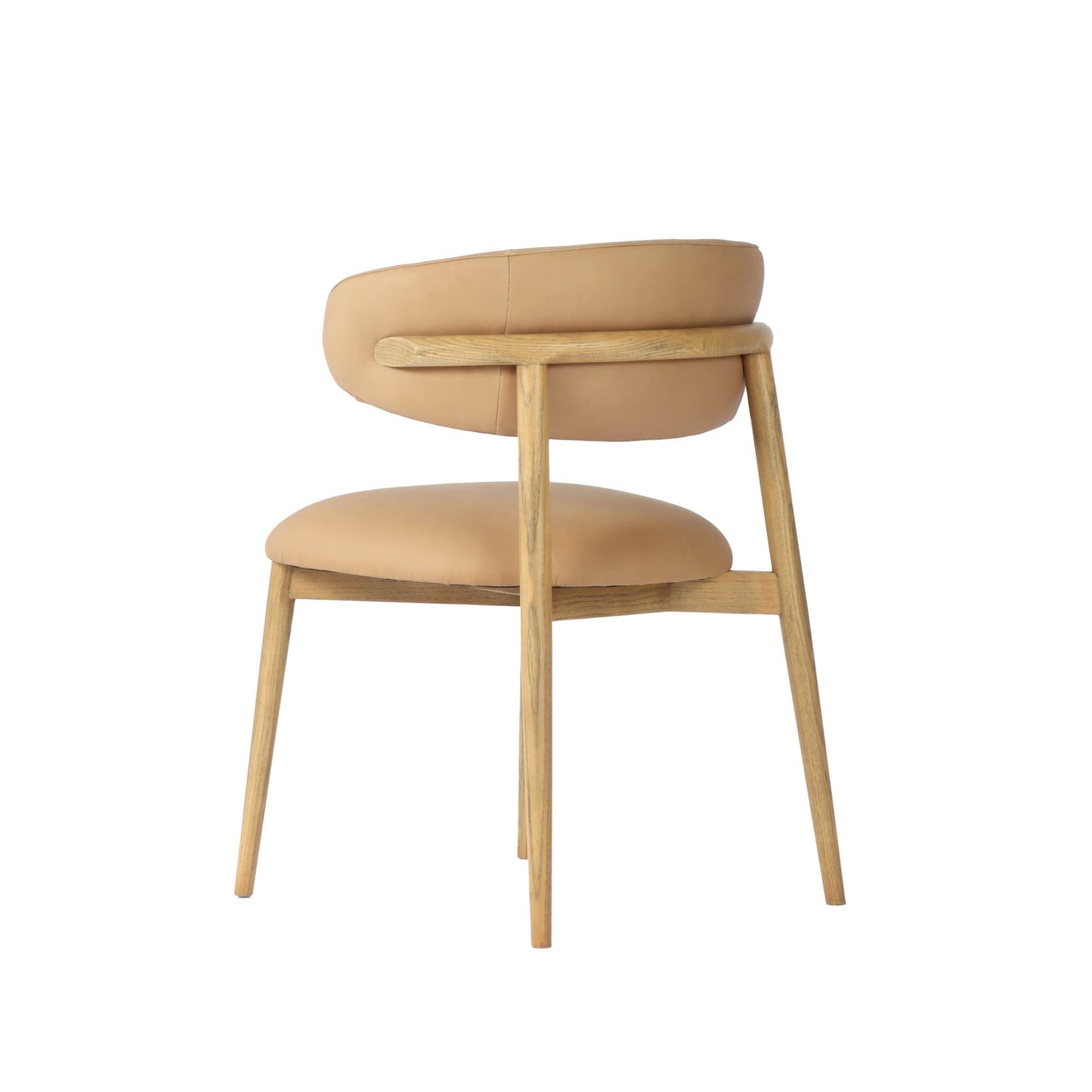 Milo Dining Chair - 100% Top Grain Leather - Nude