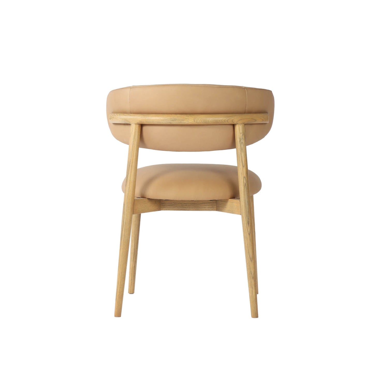 Milo Dining Chair - 100% Top Grain Leather - Nude