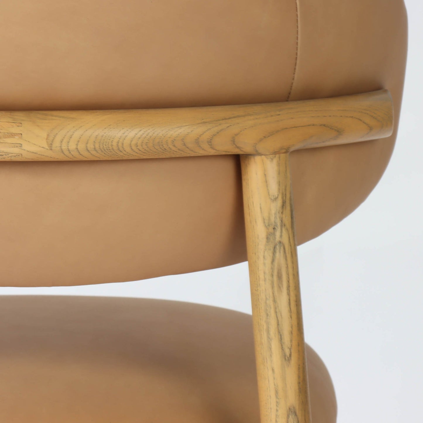 Milo Dining Chair - 100% Top Grain Leather - Nude
