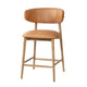 Milo Counter Stool - 100% Top Grain Leather - Hazelnut