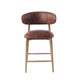 Milo Counter Stool - 100% Top Grain Leather - Tobacco