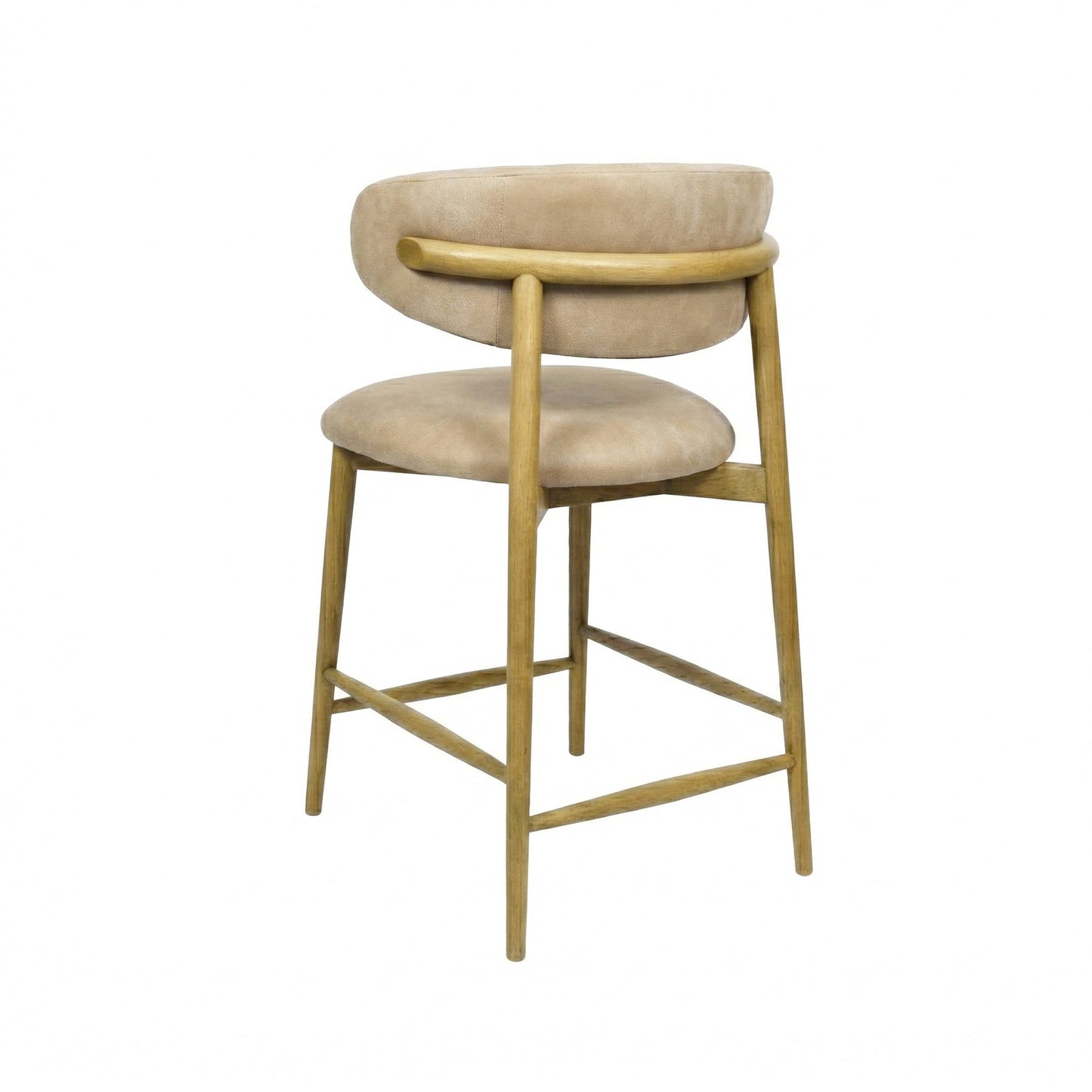 Milo Counter Stool - 100% Top Grain Italian Leather - Natural - Homestead Furniture - All Rights Reserved