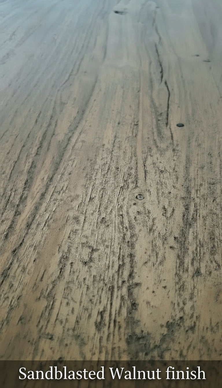 Calcutta Live Edge Dining Tables - Gunmetal Grey X Bases - 5 Sizes - 55mm Tops
