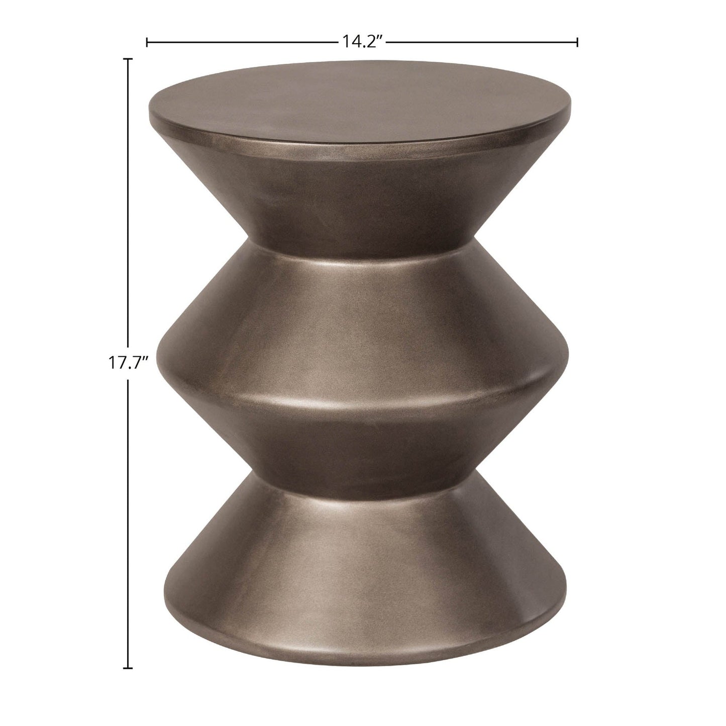 Concrete Side Table / Stool - Bronze