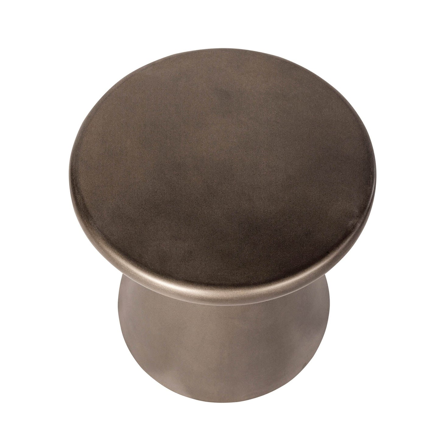 Concrete Mineral Side Table / Stool - Bronze