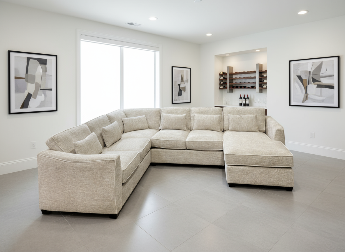 Vibe Sectional - Feather Soft Seats and Backs