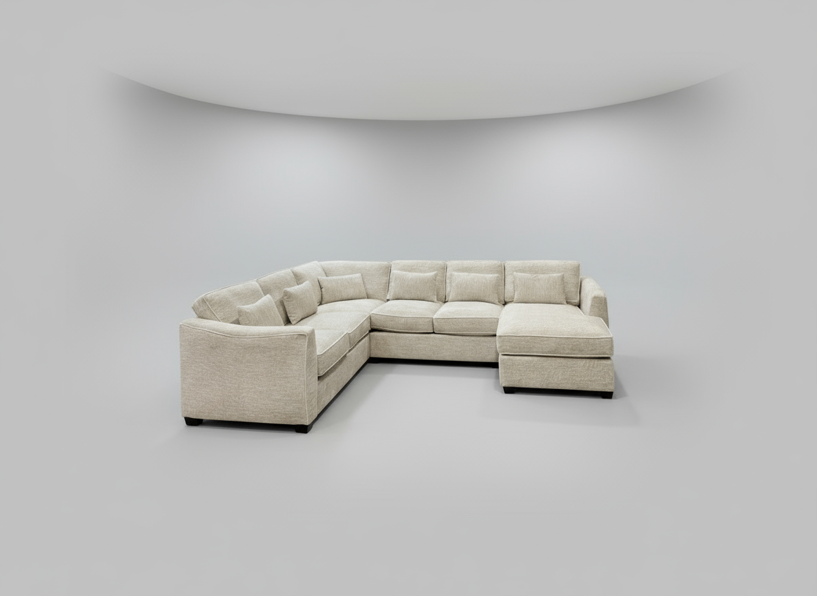 Vibe Sectional - Feather Soft Seats and Backs