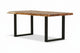 Calcutta Live Edge Dining Tables - U Bases - 2 Sizes - 2 Stains - 35mm Tops