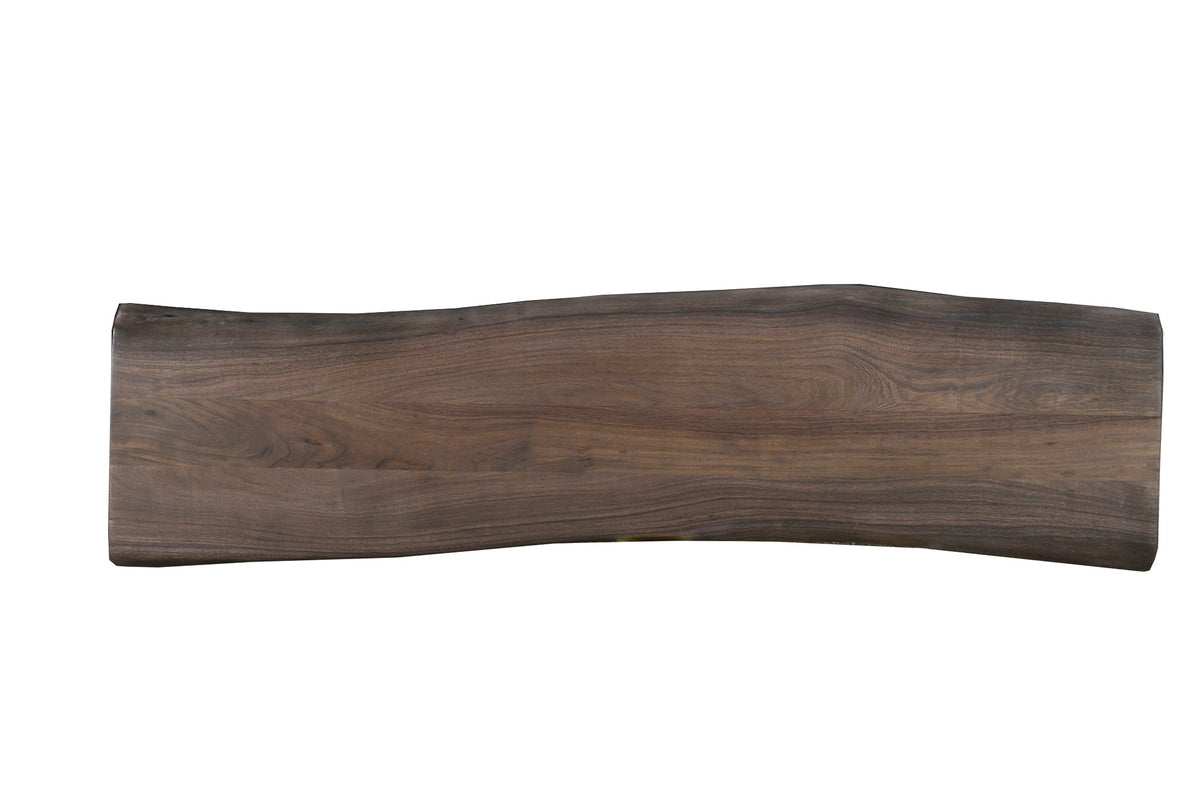 LiveEdge Calcutta Dining Bench - Slate Stain - 2003-2018 Homestead Furniture All Rights Reserved