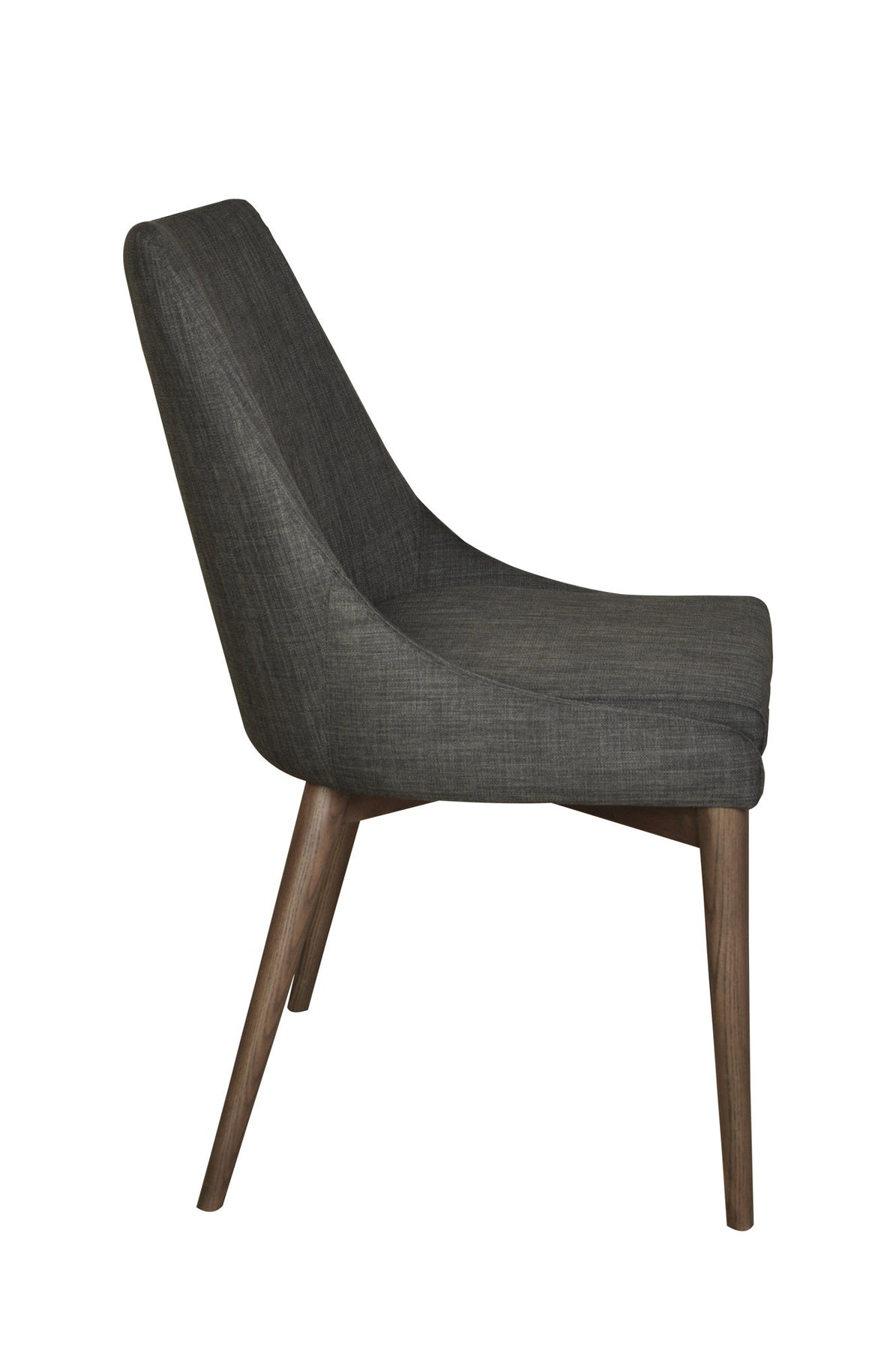 Fritz Dining Chairs - Dark Grey - Dark Legs