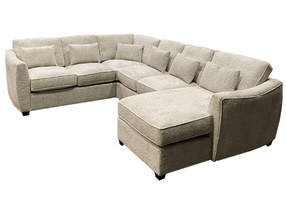 Vibe Sectional - Feather Soft Seats and Backs