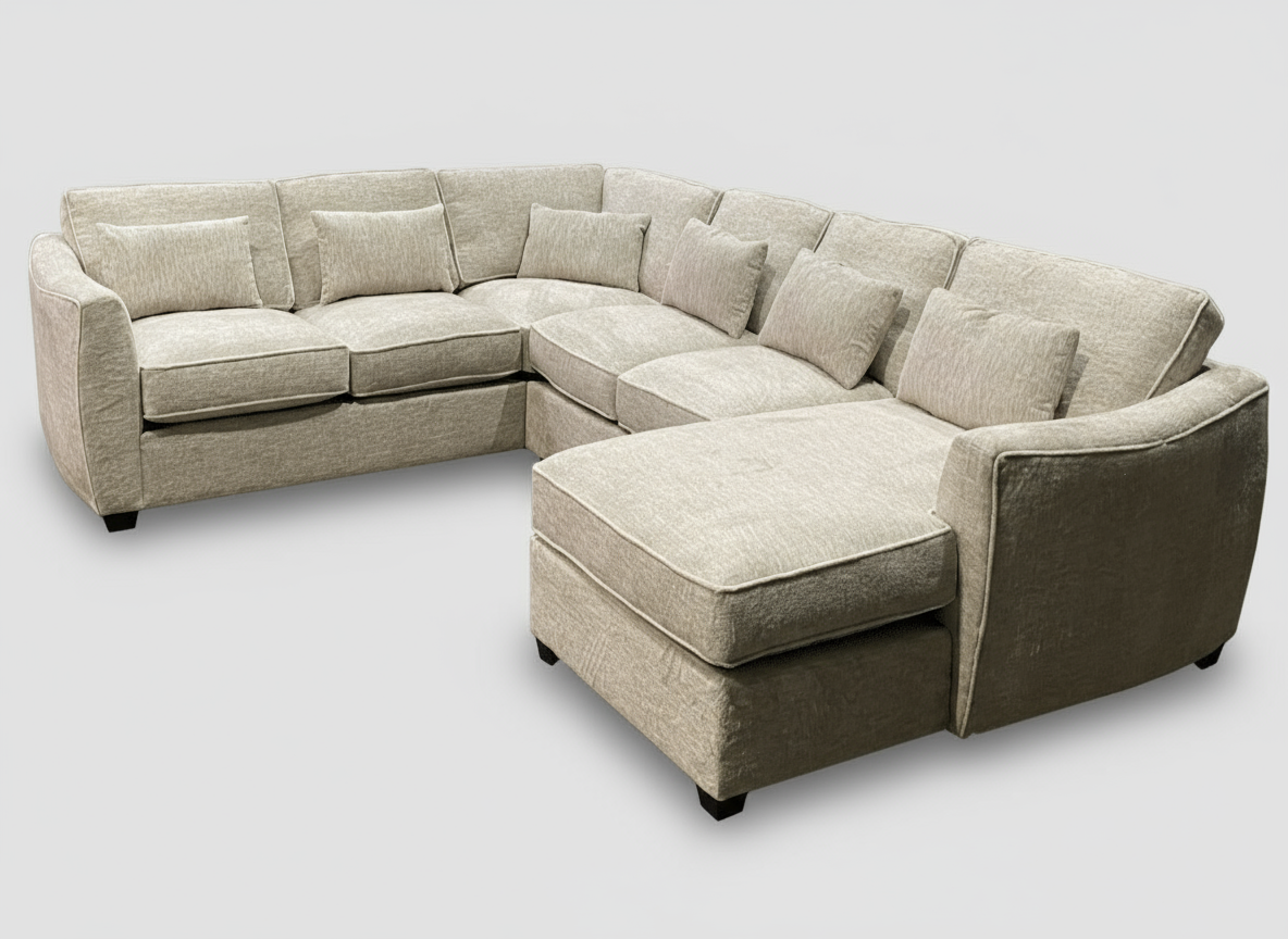 Vibe Sectional - Feather Soft Seats and Backs