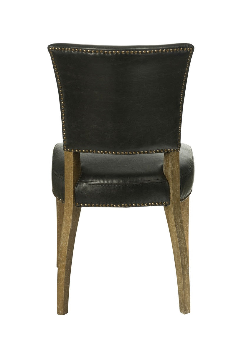 Luther Dining Chair - Black Bicast Leather - 2003-2018 Homestead Furniture All Rights Reserved